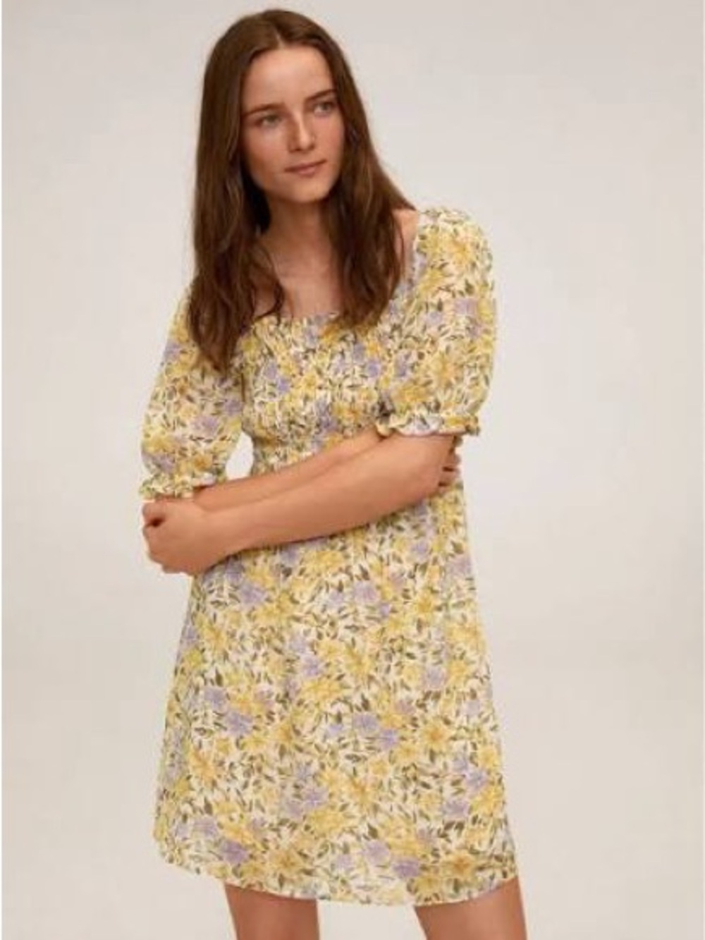 Mango floral mini floral dress.